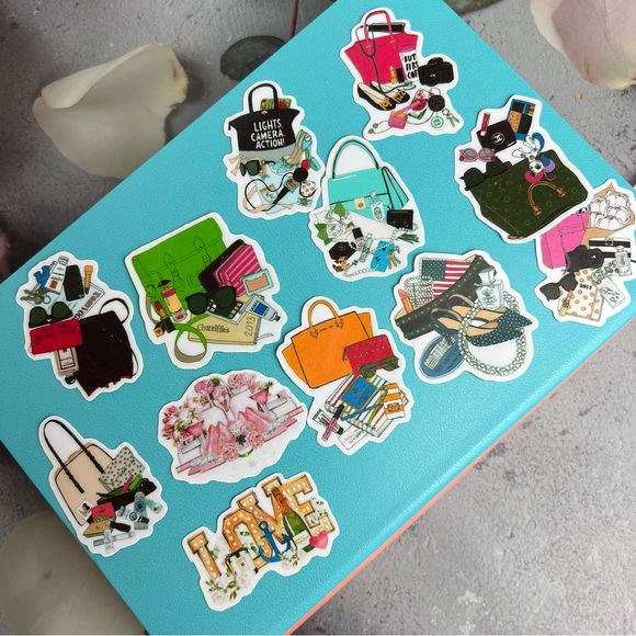 What’s In Her Bag, Glam Planner Girl, Coastal and Patriotic Girls, 19 Stickers - Picture 2 of 16